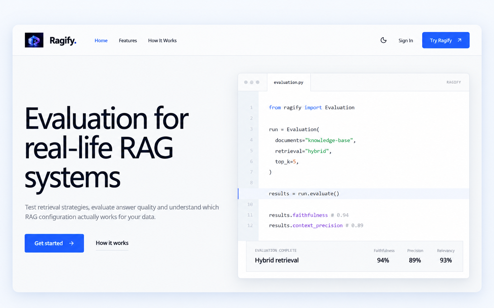 Ragify desktop illustrative preview